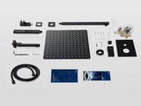 Male NPT Matte Black Shower System, 12 Inch Shower Fixtures Rain Shower Head with Handheld Shower 65592265