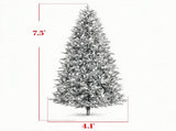 7.5ft Dual Color LED Christmas Tree 11 Modes with Remote 35896734