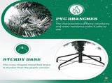 7.5 FT Artificial Snow Tipped Christmas Tree with DIY 350 Warm Lights Remote Control, Hinged Xmas 88889433