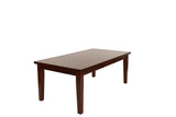 Dining Table Rectangle Table w Leaf 1pc Table Only Rubber wood Antique Walnut Wood Finish B011P207136