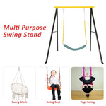 ZUN Porch Swing Frame, Heavy Duty A-Frame Swing Set, Swing Stand Frame for Yoga Hammock Saucer Baby 72900844