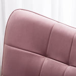 ZUN Leiria Contemporary Silky Velvet Tufted Accent Chair with Ottoman, Mauve T2574P164274