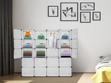 20 Cube Organizer Stackable Plastic Cube Storage Shelves Design Multifunctional Modular Closet 05058128
