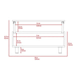 ZUN Tilton Rectangle Lift Top Coffee Table White Oak B06280628