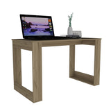 ZUN Lacey Rectangle Computer Desk Smokey Oak B06280017