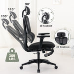 ZUN Ergonomic Mesh Chair with 4D Adjustable Armrest,High Back Desk Computer Chair,Ergonomic W1411118657