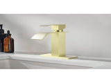 Waterfall Spout Single Handle Bathroom Sink Faucet 04317377