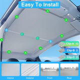 UV Protection Sunshade Roof Fit For Tesla Model Y Window Installation Heat Blocking Anti-Sag 13039479