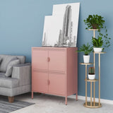 40 inches high metal storage locker with 4 doors, suitable for home office use. T3421P312361
