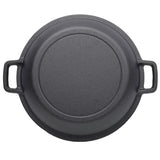 2 in 1 Pre-Seasoned Cast Iron Dutch Oven With Dual Handles, Outdoor Camping Deep Pot for Camping W465P216245