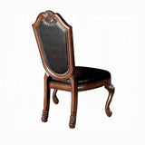 Black and Cherry Side Chair with Nailhead Trim B062P215487