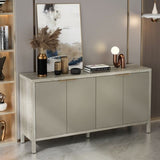 ZUN Sideboard Buffet, 59" Storage with Storage,Modern Wood Buffet,Storage W757P203146