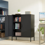 The metal storage locker, 40 inches high, comes with 2 doors and is suitable for homes, offices and T3421P312425