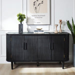 ZUN Accent Storage Cabinet, Modern Accent Buffet Cabinet Adjustable Shelves, Freestanding Sideboard W2729P202565