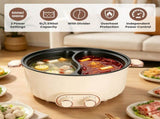 6 liters / 1.59 gallons with an internal divider to prepare two separate broths or soups at the same 00360967