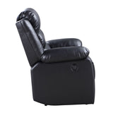 Black Power Recliner with Pillow Top Arms B062P184508