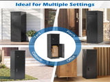Dual Compartment Package Delivery Box with Code Lock & Key Lock, Galvanized Steel Parcel Mailbox for 95418728