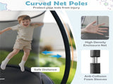 10FT Trampoline for Kids & Adults, 304.80cm Round Trampoline with Safety Enclosure Net, 880LBS 30582903