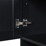 Tall Bathroom Cabinet with Laundry Basket, Large Space Tilt-Out Laundry Hamper and Upper WF323481AAB