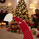 2PCS Set Christmas Gnomes 4.7x4.3x20.1in Indoor Outdoor Holiday Decorations for Party Cute Tabletop 91108827