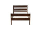 Twin Bed with Headboard and Footboard,Espresso W504P262994