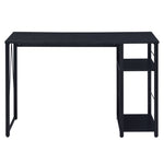 ZUN Black 2-Shelf Rectangular Writing Desk B062P184552