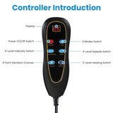 Full Body Electric Massage Mat with Heat Vibration Massage Pad for Back, Neck, Foot & Lumbar 39978593