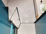 1 3/8" adjustment,universal pivot shower door, with 1/4" tempered glass finish 3072 W2122131059