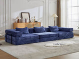 Compression Sofa,Convertible Floor Sofa Bed with Fixed-Shape Frame, Boneless Modular Sectional 43422984