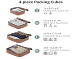 4 Piece Luggage Set Suitcase Set, ABS Hard Shell Lightweight Expandable Travel Luggage with 4 57515358
