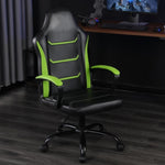 ZUN Video Gaming Computer Chair, Office Chair Desk Chair with Arms, Adjustable Height Swivel PU Leather 32438397