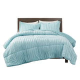 Full/Queen Faux Fur Comforter Mini Set B03597227