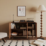 Entryway Storage Media Console Farmhouse Tv Stand Accent Buffet Sideboard Cabinet With Doors and W2263P207528