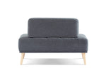 ZUN 45"Inch Width Modern End of Bed Bench,Cotton Linen Fabric Upholstered 2 Seater Sofa Couch Entryway W2865P225575