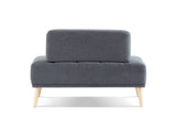 ZUN 45"Inch Width Modern End of Bed Bench,Cotton Linen Fabric Upholstered 2 Seater Sofa Couch Entryway W2865P225575