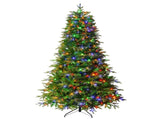 7.5FT Premium Life-Like Full Flocked Christmas Tree with Sturdy Metal Stand, Fire-Resistant Tips, N710P523033F