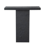 ZUN 35.5x14x35.5" Black Rectangular Coffee Table With Pedestal Base W2078P210913