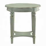 Antique Green End Table with Shelf B062P209080