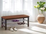 Wood Shoe Bench in Dark Espresso 81741887