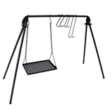 BBQ Swing Hanging Campfire Cooking with Adjustable Iron Grill Grates,Foldable Campfire Cooking 91419289