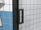 Single Sliding Shower Door 56-60" W x 72" H Semi-Frameless Shower Glass Panel, 1/4" Clear W2965P364900