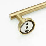 5-Pieces Brushed Nickel Gold Bathroom Accessories Set, Stainless Steel Bathroom Hardware Set, Bath W1932P156145