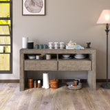 ZUN Buffet Storage Cabinet, Sideboard Farmhouse Server Cabinet with 2 Drawers and 2 W876131310