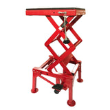 ZUN 300lb Motorcycle Hydraulic Scissor Floor Jack Lift Red 98410514