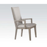 Grey and Grey Oak Padded Arm Chair B062P209279