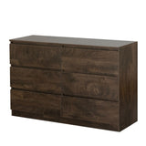 ZUN Drawer dresser cabinet, sideboard, bar counter, buffet counter, table lockers, three plus three W679P252066