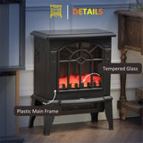 ZUN 750W/1500W 18 inch Electric Fireplace Heater-black （Prohibited by WalMart） 74207341