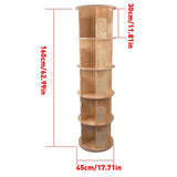 5 Tier Rotating Bookshelf 360 Display Spinning Bookshelf Revolving Bookcase 40321627