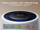 Pet Air Purifier up to 1500 Ft, Enhanced Activated Carbon & 360&deg Grille Air Intake for Hair Odor 82484253
