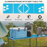 Aluminum Small Folding Table / Dining Table 76515367